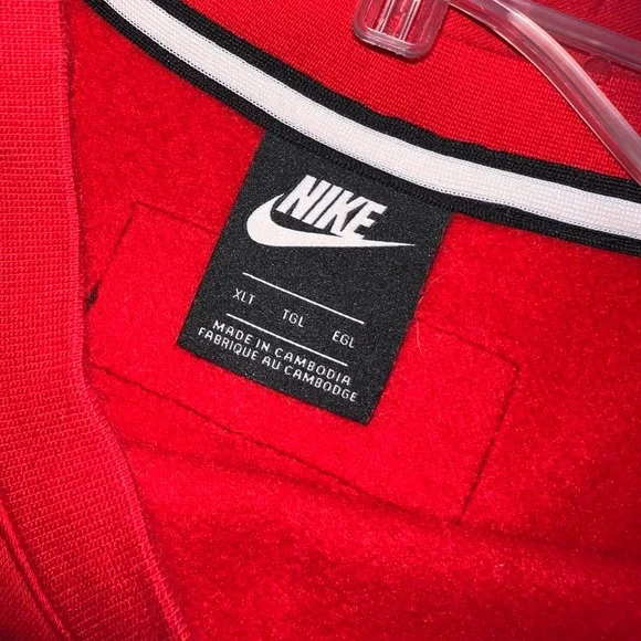 Men's Nike Air Knit Round Neck Sweatshirt Athleisure Casual Sports size XLT - Picture 5 of 5